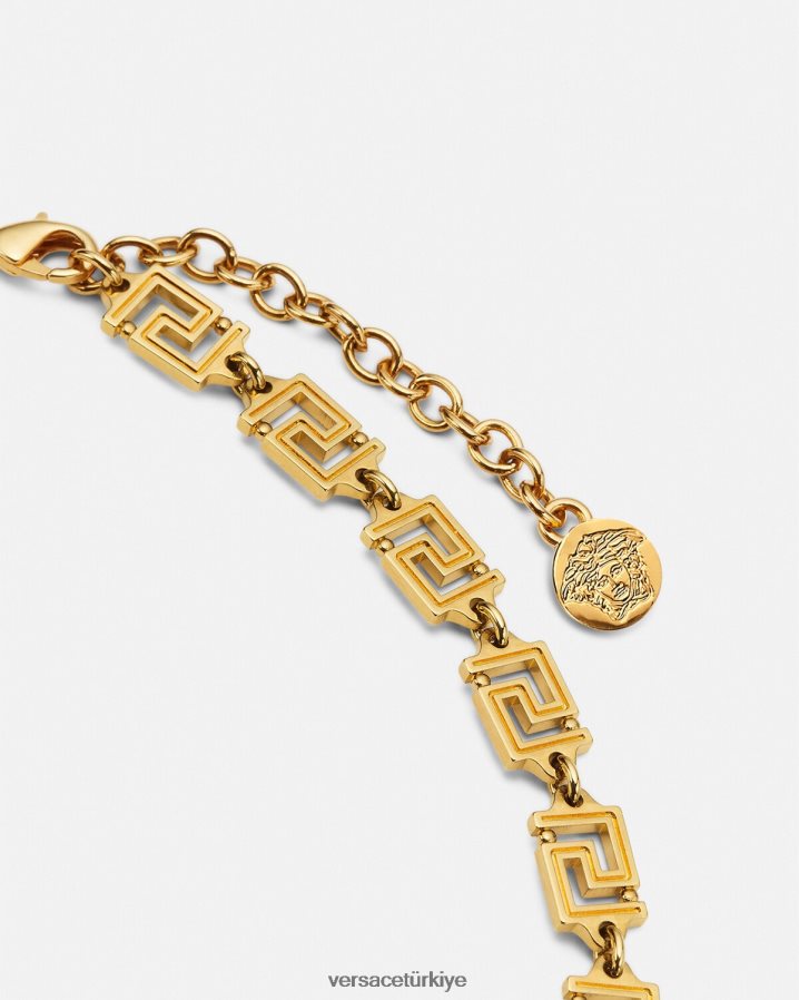 Versace medusa greca kolye kadınlar altın Aksesuarlar B0HHR8744