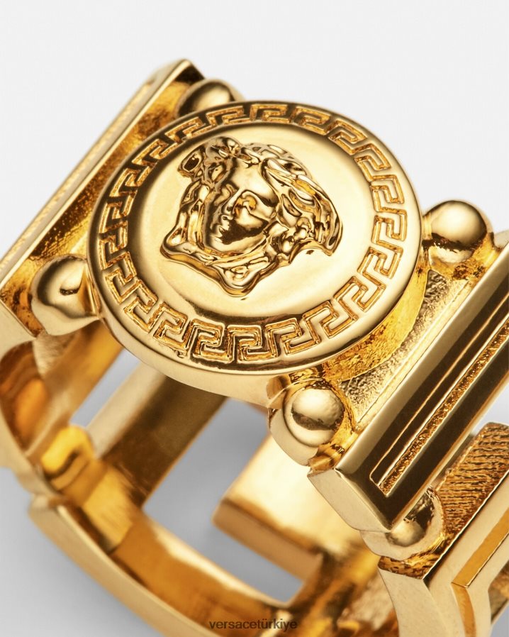 Versace medusa greca yüzüğü kadınlar altın Aksesuarlar B0HHR8751