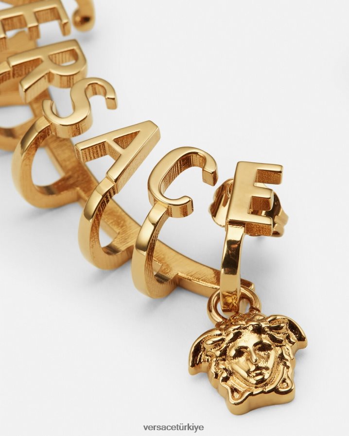 Versace medusa logolu kulak manşeti kadınlar altın Aksesuarlar B0HHR8802
