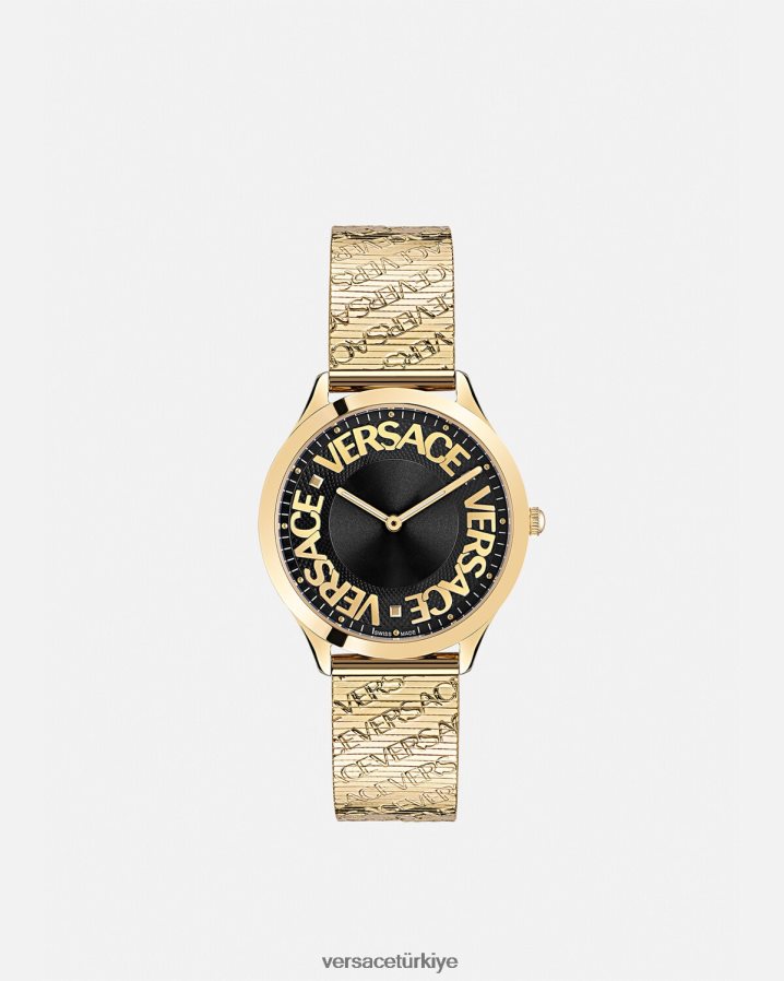 Versace logo hale izle kadınlar altın Aksesuarlar B0HHR8970