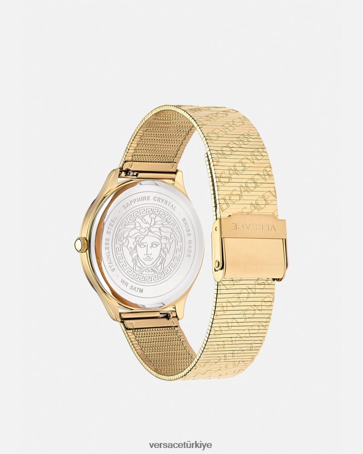 Versace logo hale izle kadınlar altın Aksesuarlar B0HHR8970