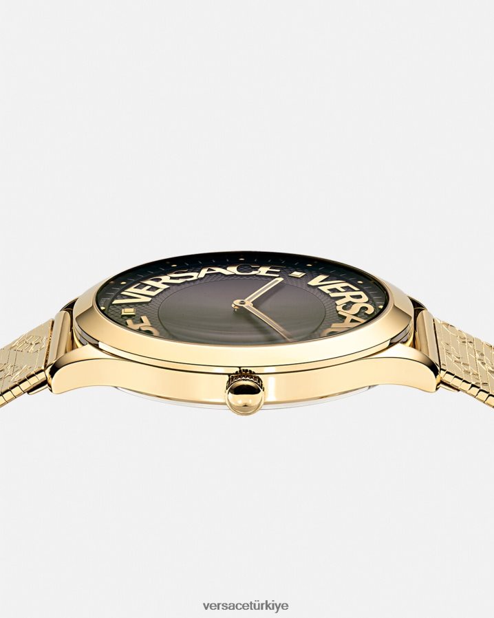 Versace logo hale izle kadınlar altın Aksesuarlar B0HHR8970