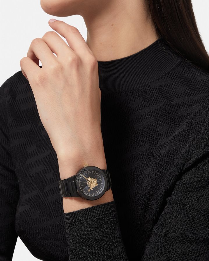 Versace medusa sonsuz izle kadınlar siyah Aksesuarlar B0HHR8994