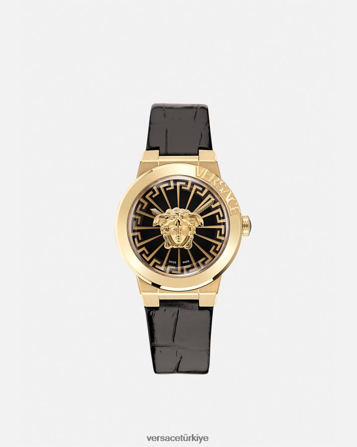 Versace medusa sonsuz izle kadınlar siyah altın Aksesuarlar B0HHR8995