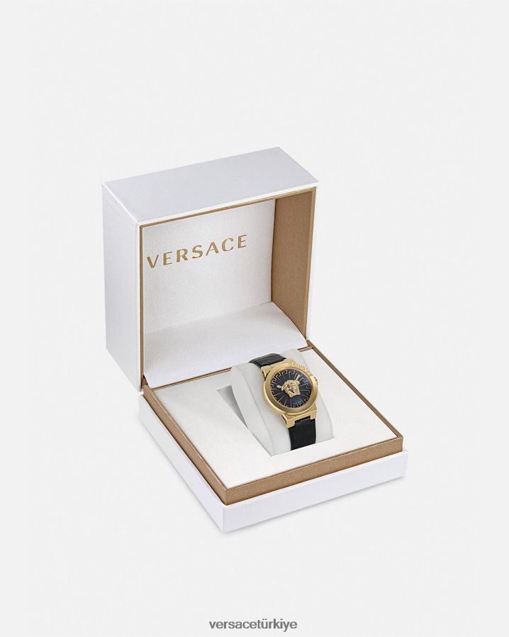 Versace medusa sonsuz izle kadınlar siyah altın Aksesuarlar B0HHR8995