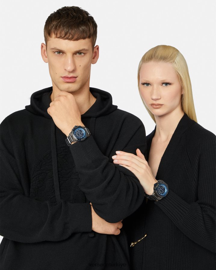 Versace simge aktif izle kadınlar gri Aksesuarlar B0HHR8977