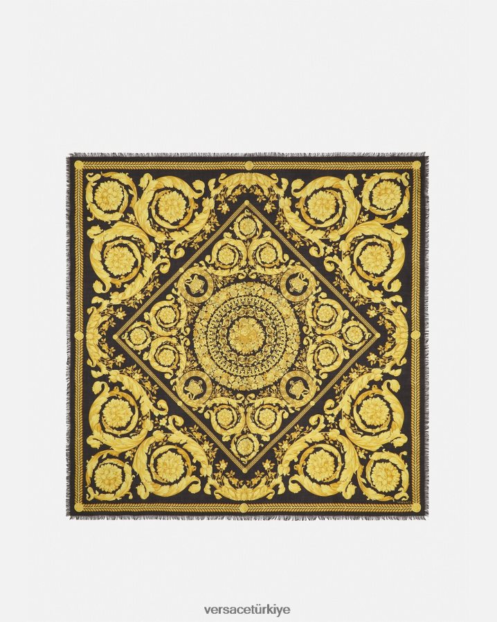 Versace barok kaşmir karışımlı şal kadınlar Yazdır Aksesuarlar B0HHR8900