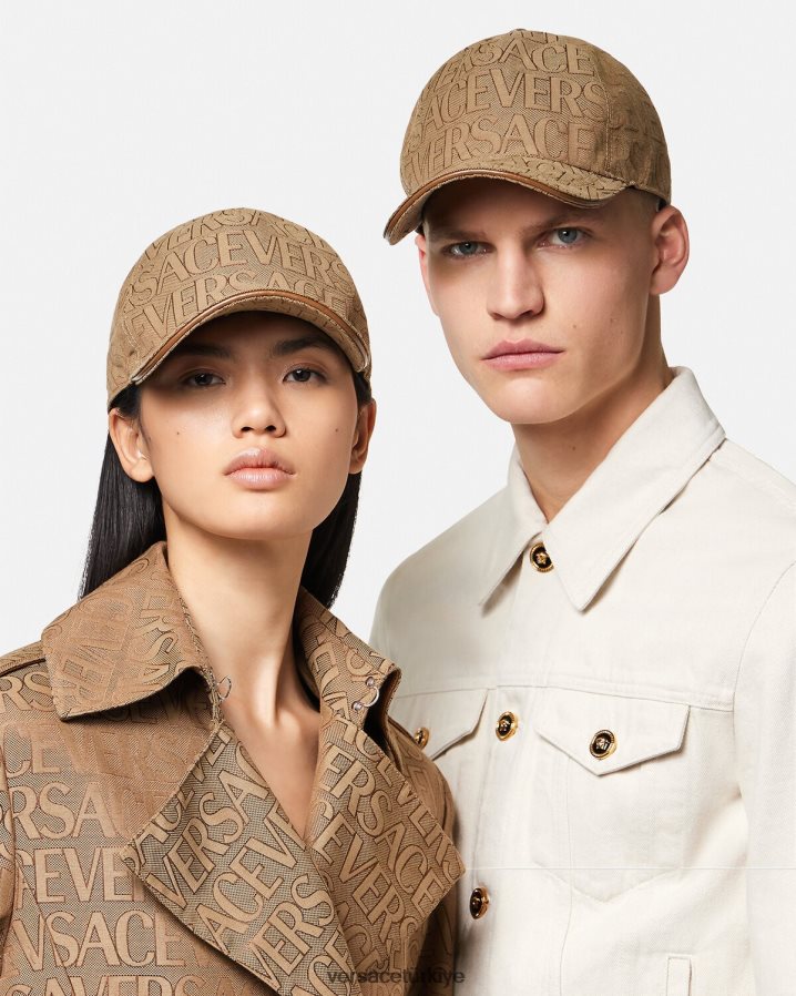 Versace genel beyzbol şapkası kadınlar kahverengi Aksesuarlar B0HHR8868