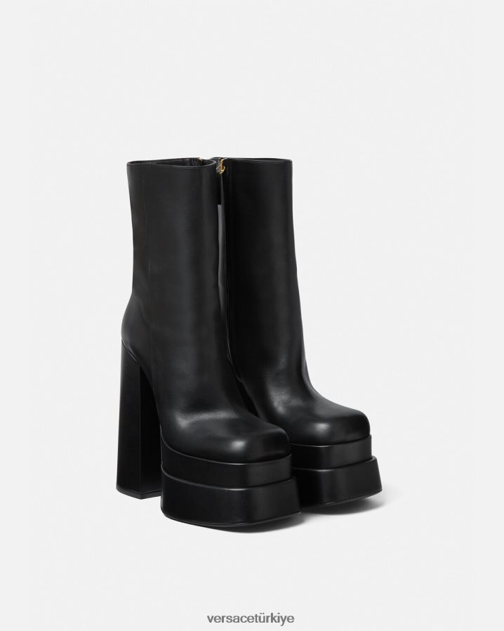 Versace aevitas platform çizmeler kadınlar siyah ayakkabı B0HHR8407