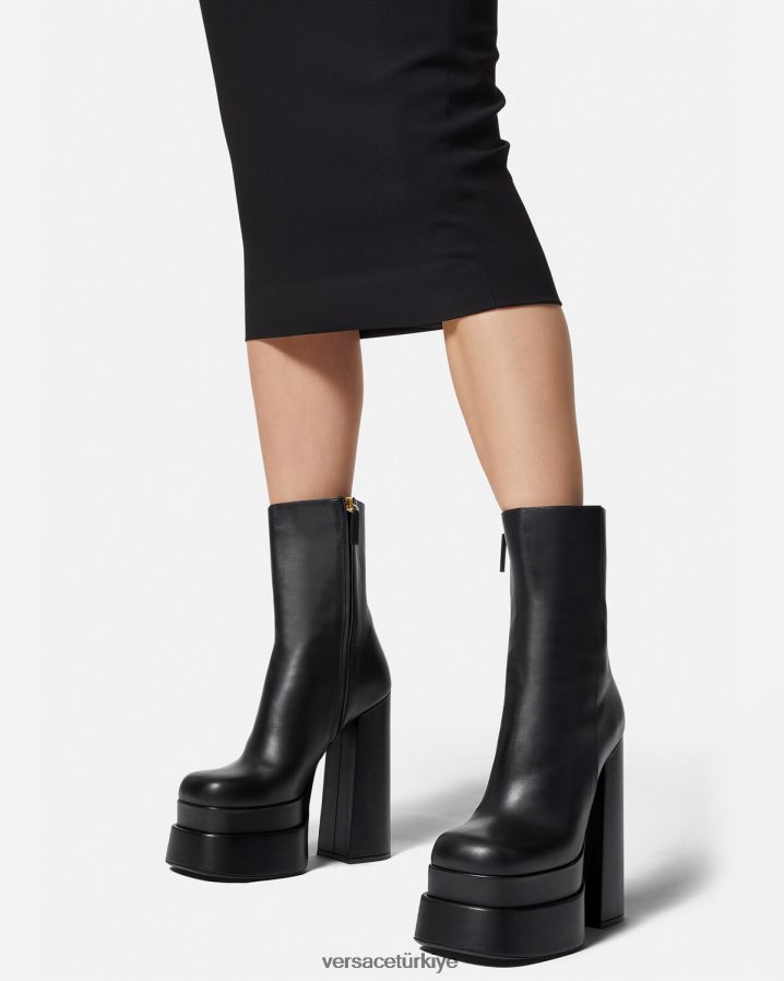 Versace aevitas platform çizmeler kadınlar siyah ayakkabı B0HHR8407