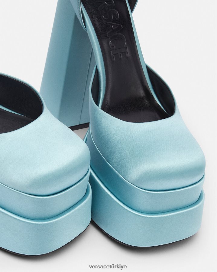 Versace medusa aevitas platform pompaları kadınlar tek renk ayakkabı B0HHR8413