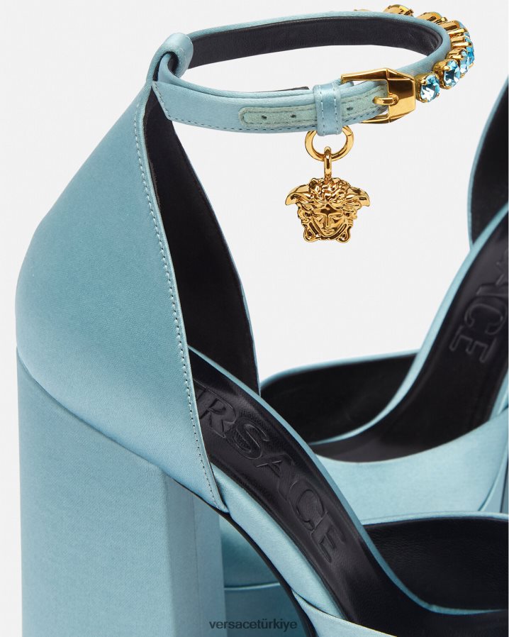 Versace medusa aevitas platform pompaları kadınlar tek renk ayakkabı B0HHR8413