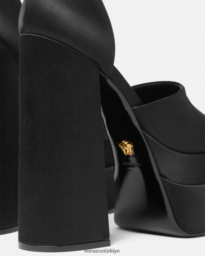 Versace medusa aevitas platform sandaletler kadınlar siyah ayakkabı B0HHR8424