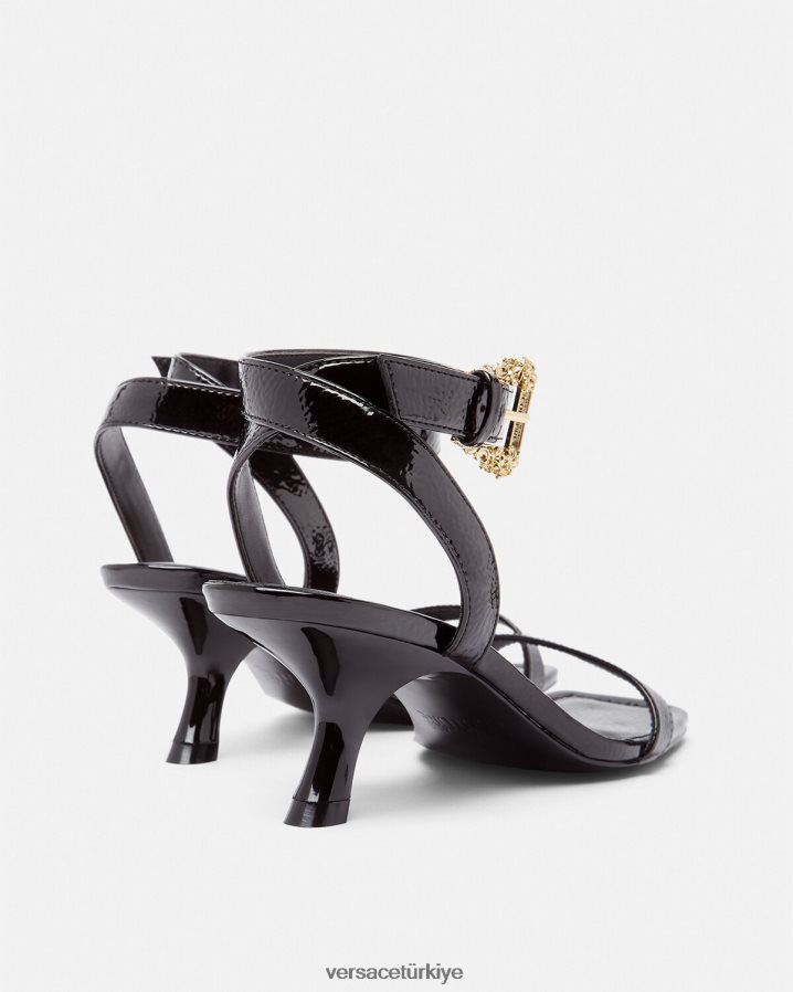 Versace barok fiona sandalet kadınlar siyah ayakkabı B0HHR82258