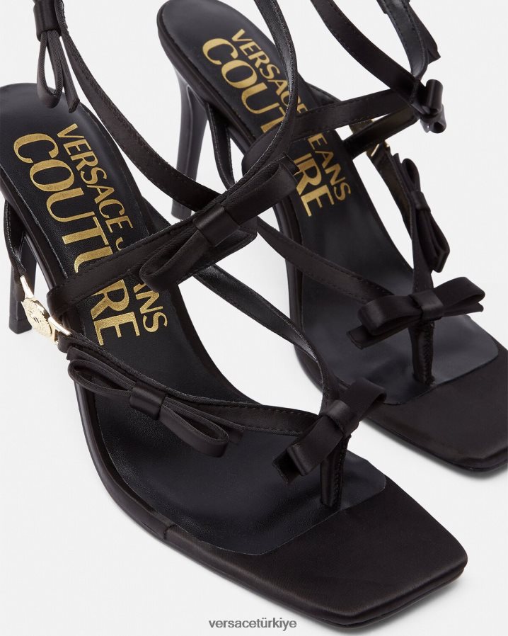 Versace emily yay sandalet kadınlar siyah ayakkabı B0HHR82283