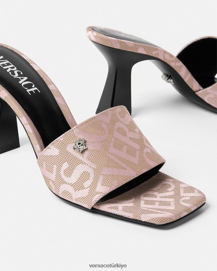 Versace her yerde katır kadınlar pembe ayakkabı B0HHR8442