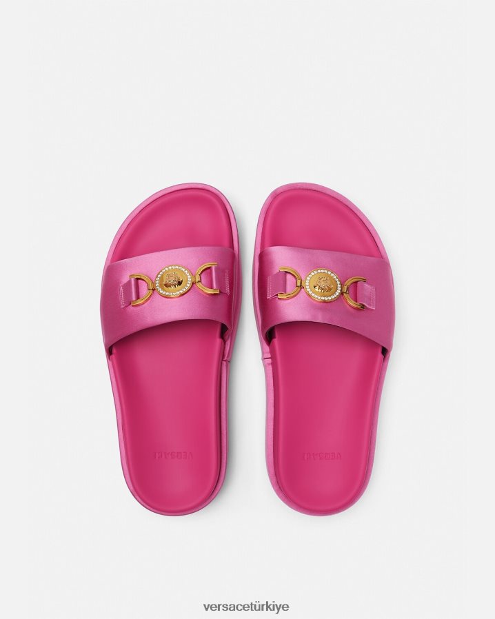 Versace medusa '95 platform sandaletler kadınlar pembe ayakkabı B0HHR8454