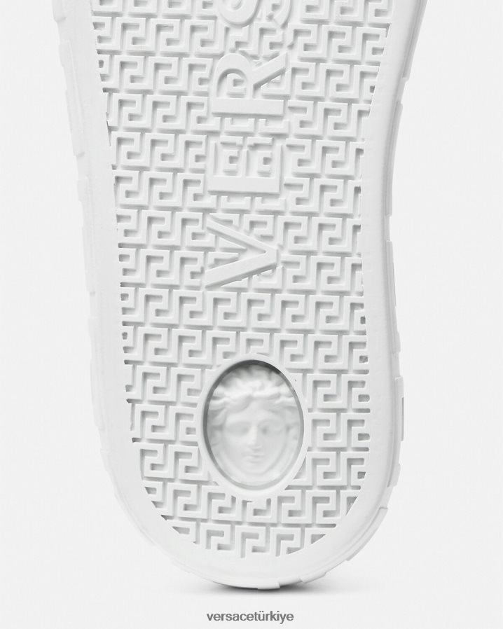Versace Greca spor ayakkabıları kadınlar Beyaz altın ayakkabı B0HHR8501
