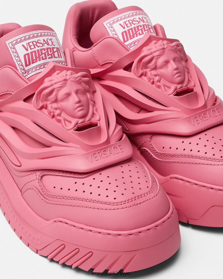 Versace Odissea spor ayakkabıları kadınlar pembe ayakkabı B0HHR8507