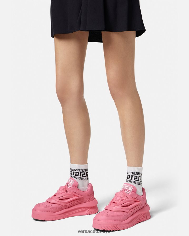 Versace Odissea spor ayakkabıları kadınlar pembe ayakkabı B0HHR8507
