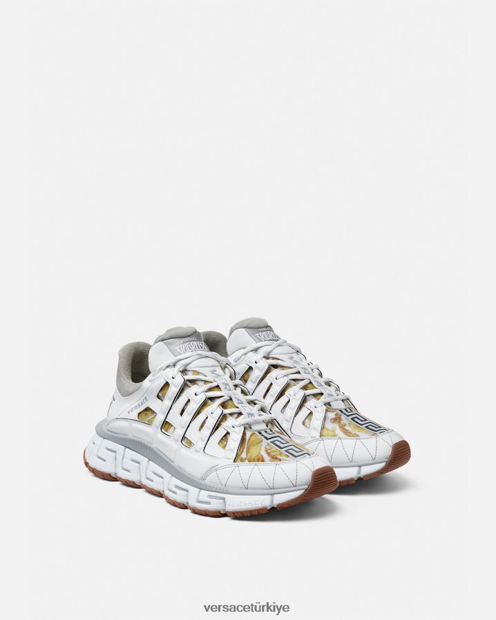 Versace trigreca spor ayakkabı kadınlar beyaz ayakkabı B0HHR8508