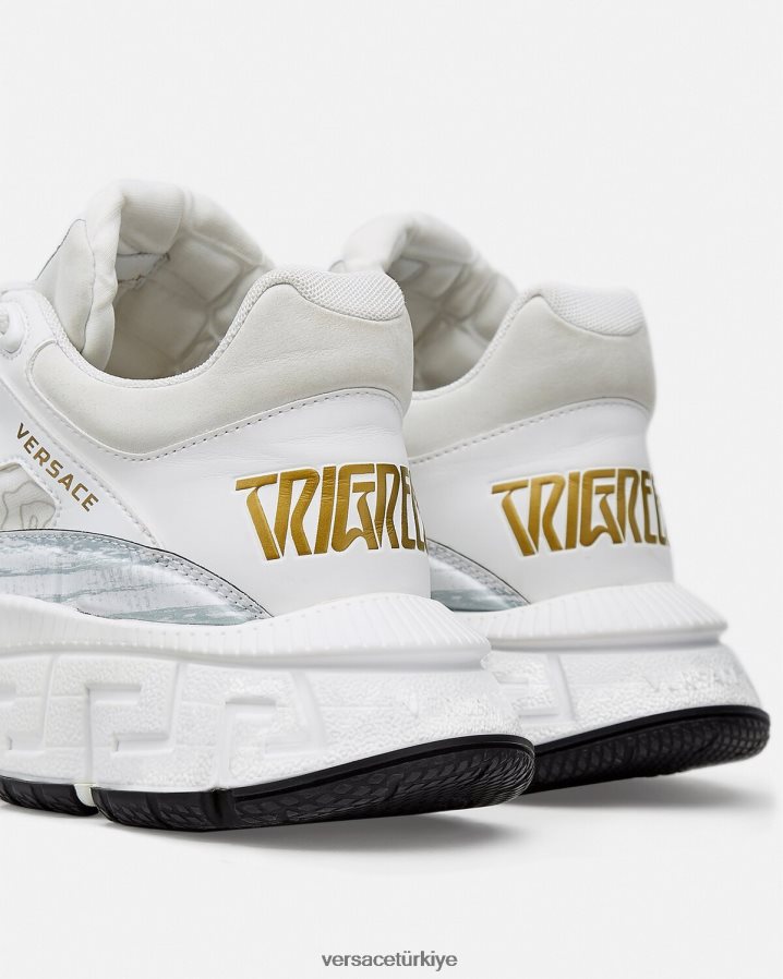 Versace trigreca spor ayakkabı kadınlar beyaz ayakkabı B0HHR8509