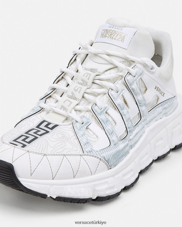 Versace trigreca spor ayakkabı kadınlar beyaz ayakkabı B0HHR8509