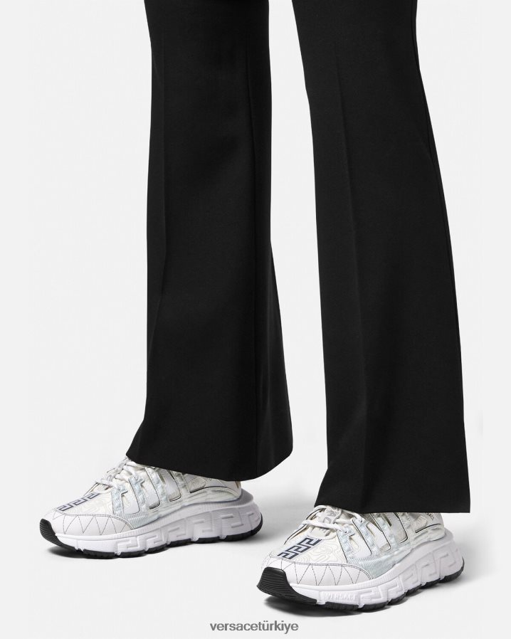 Versace trigreca spor ayakkabı kadınlar beyaz ayakkabı B0HHR8509
