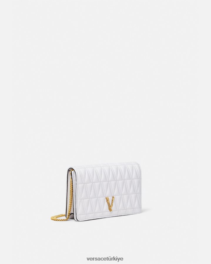 Versace Virtus debriyajı kadınlar beyaz çanta B0HHR8371