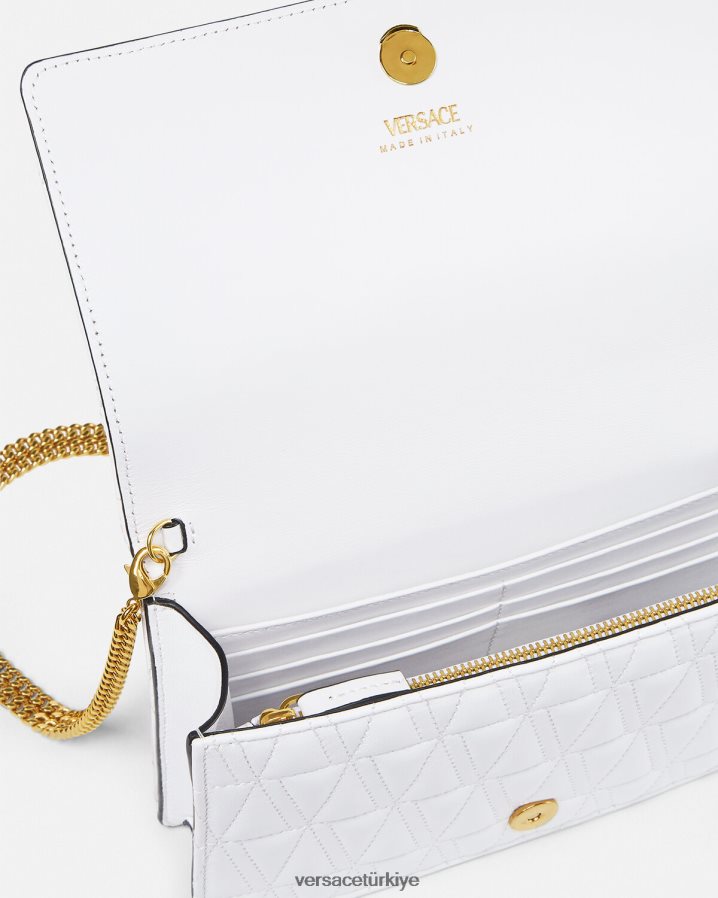 Versace Virtus debriyajı kadınlar beyaz çanta B0HHR8371