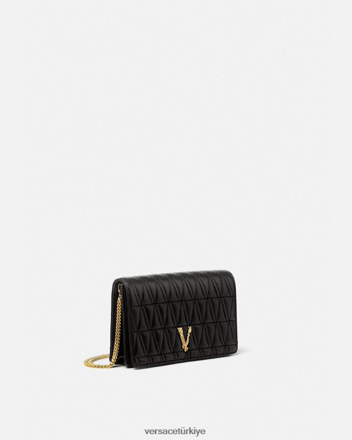 Versace Virtus debriyajı kadınlar siyah çanta B0HHR8369