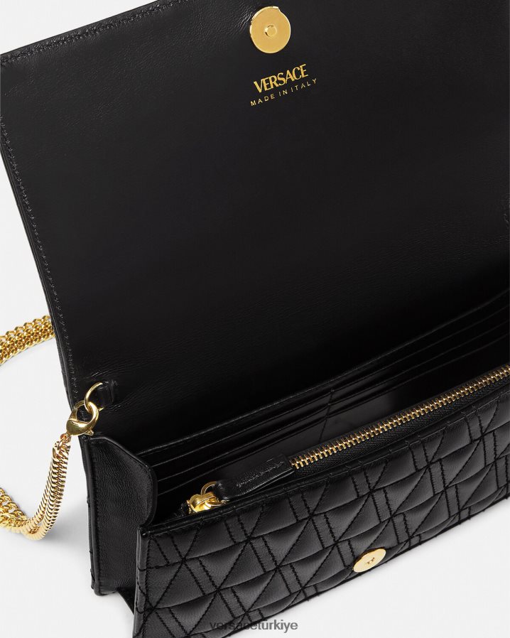 Versace Virtus debriyajı kadınlar siyah çanta B0HHR8369