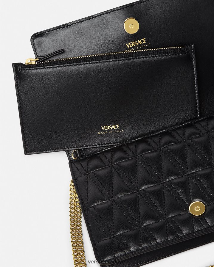 Versace Virtus debriyajı kadınlar siyah çanta B0HHR8369