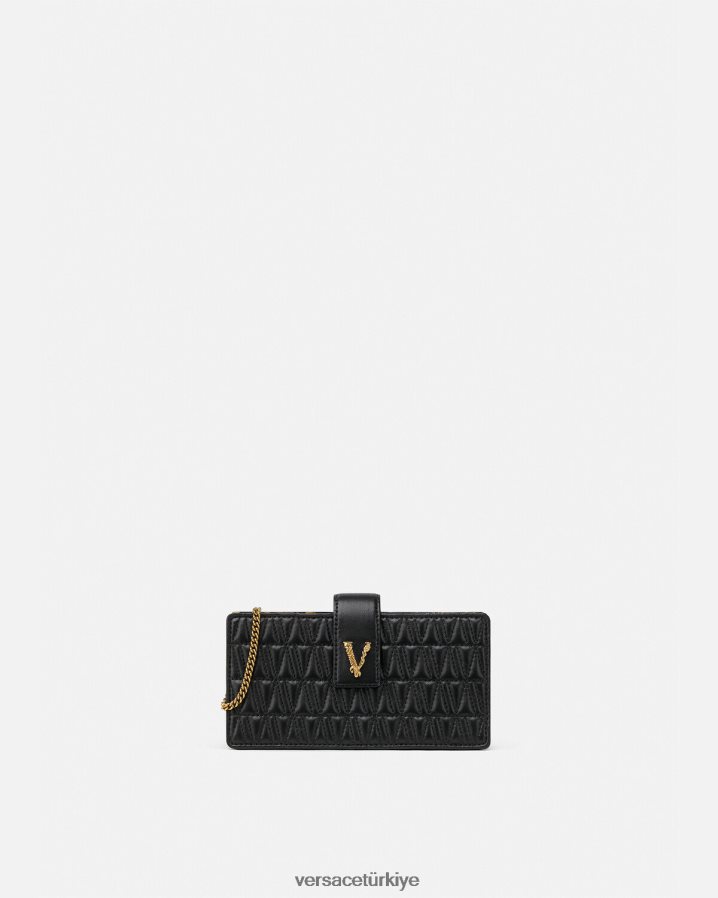Versace Virtus debriyajı kadınlar siyah çanta B0HHR8374