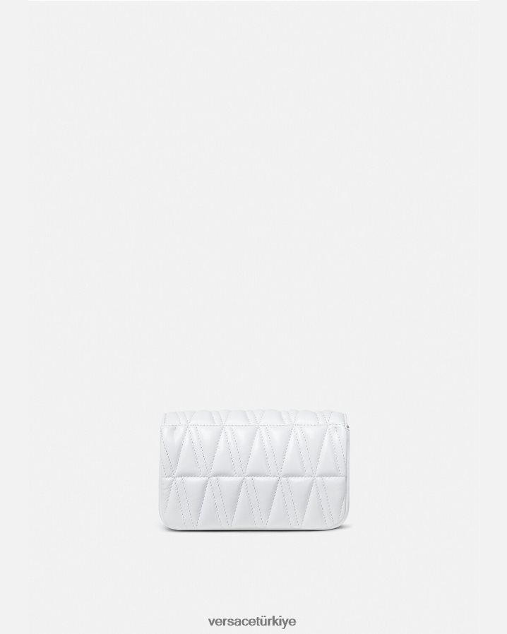Versace Virtus mini çanta kadınlar beyaz çanta B0HHR8375