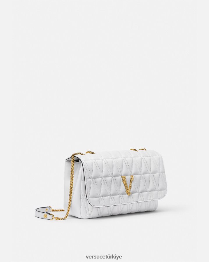 Versace Virtus omuz çantası kadınlar beyaz çanta B0HHR8366
