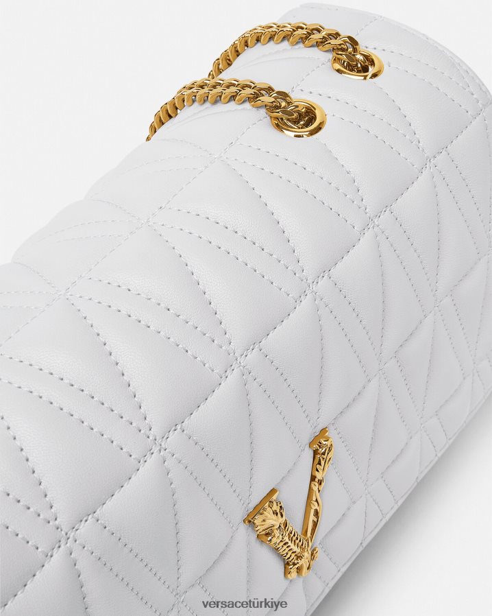 Versace Virtus omuz çantası kadınlar beyaz çanta B0HHR8366