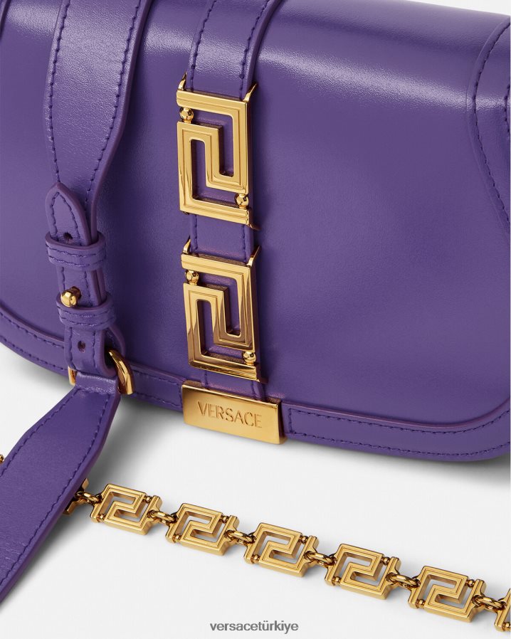 Versace Greca tanrıçası omuz çantası kadınlar menekşe çanta B0HHR8264