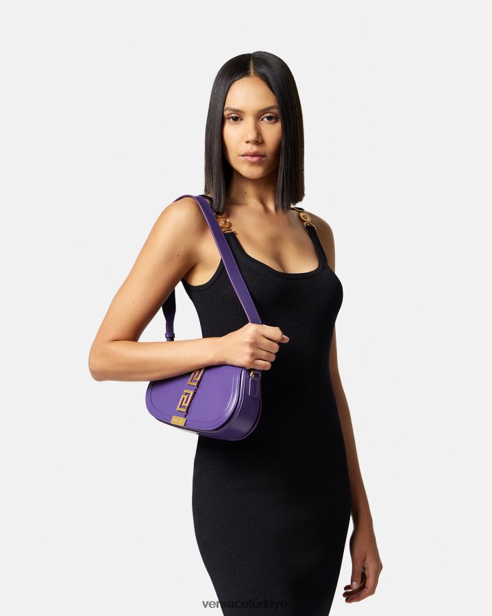 Versace Greca tanrıçası omuz çantası kadınlar menekşe çanta B0HHR8264