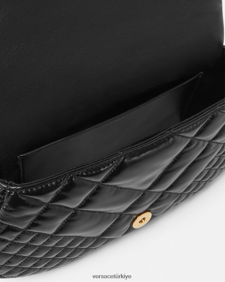 Versace Greca tanrıçası omuz çantası kadınlar siyah çanta B0HHR8246