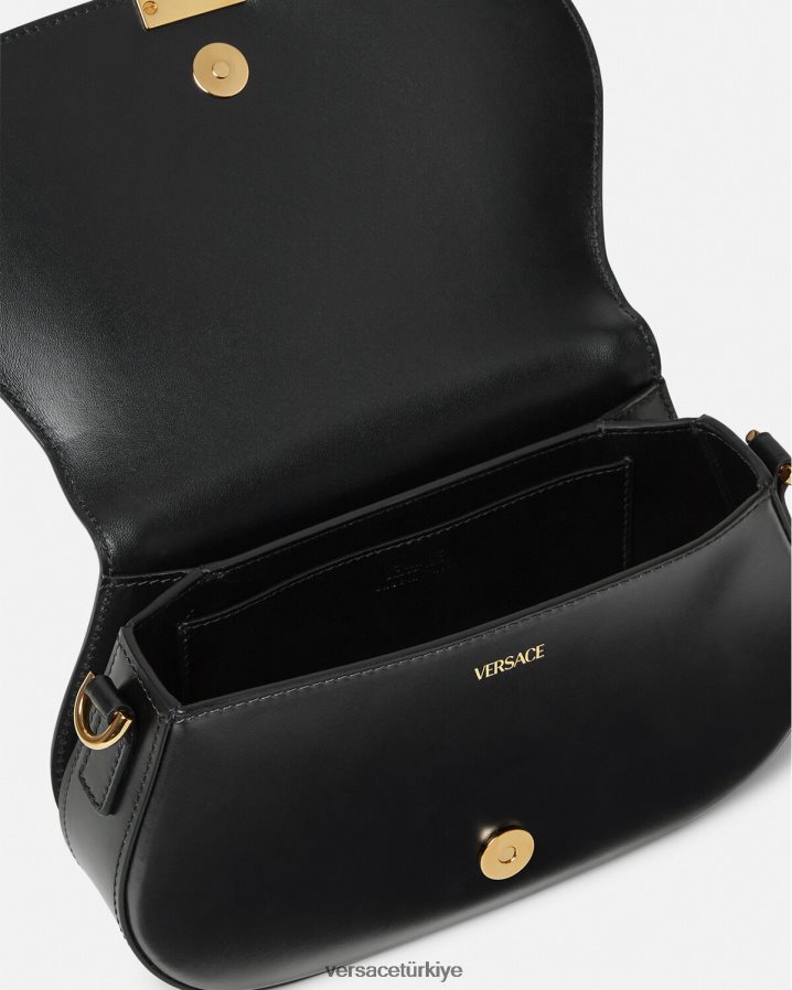 Versace Greca tanrıçası omuz çantası kadınlar siyah çanta B0HHR8251