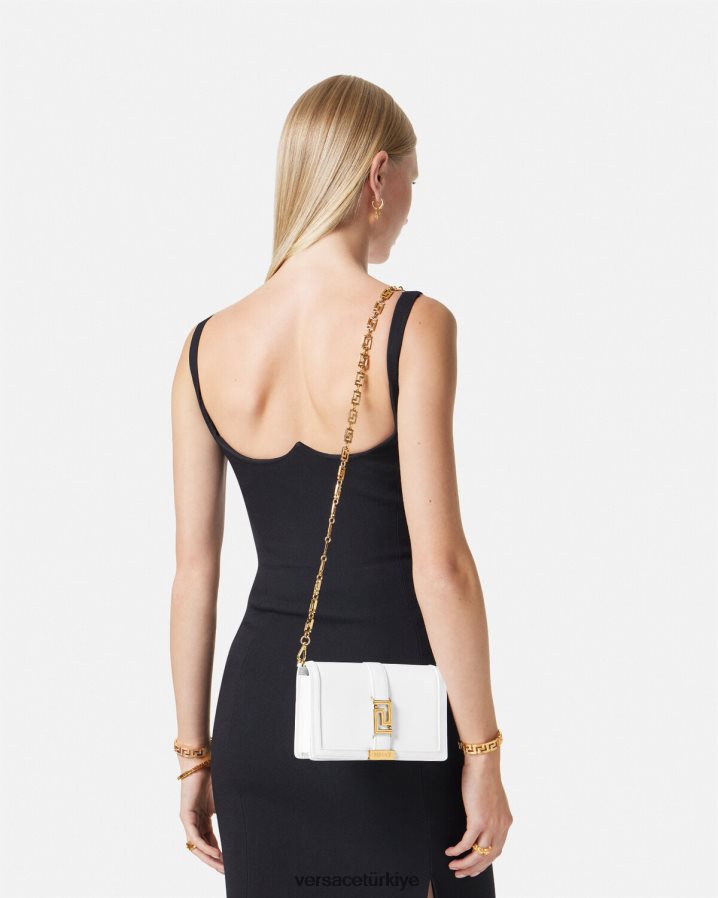 Versace greca tanrıçası mini çanta kadınlar beyaz çanta B0HHR8257