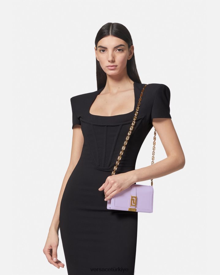Versace greca tanrıçası mini çanta kadınlar leylak çanta B0HHR8269