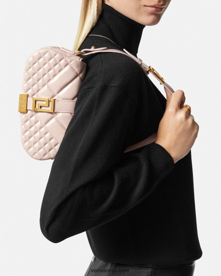 Versace greca tanrıçası mini omuz çantası kadınlar açık pembe çanta B0HHR8243