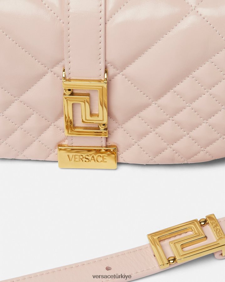 Versace greca tanrıçası mini omuz çantası kadınlar açık pembe çanta B0HHR8243