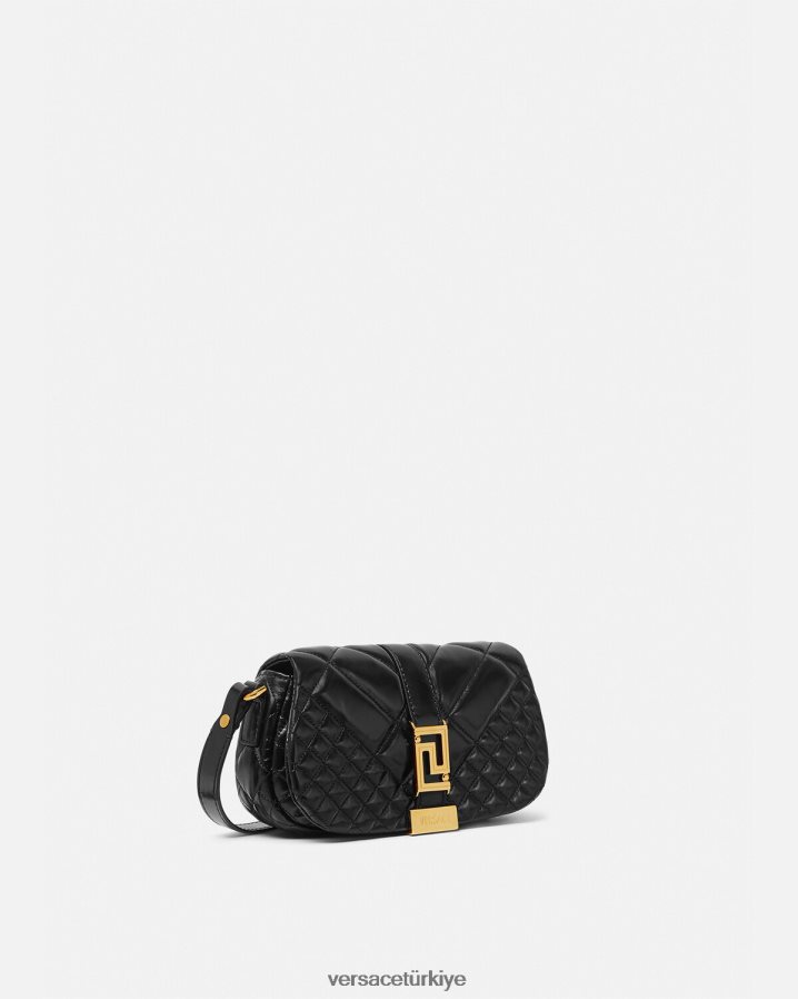 Versace greca tanrıçası mini omuz çantası kadınlar siyah çanta B0HHR8244