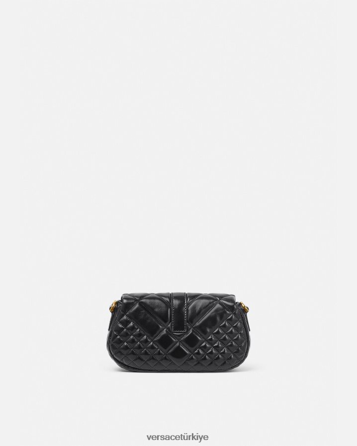 Versace greca tanrıçası mini omuz çantası kadınlar siyah çanta B0HHR8244