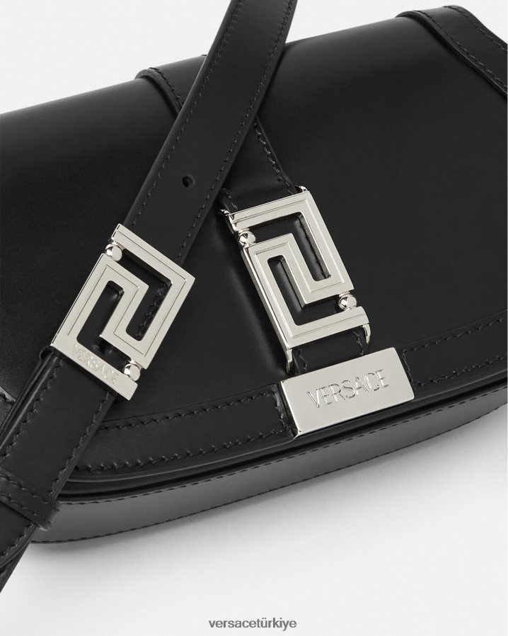 Versace greca tanrıçası mini omuz çantası kadınlar siyah çanta B0HHR8247