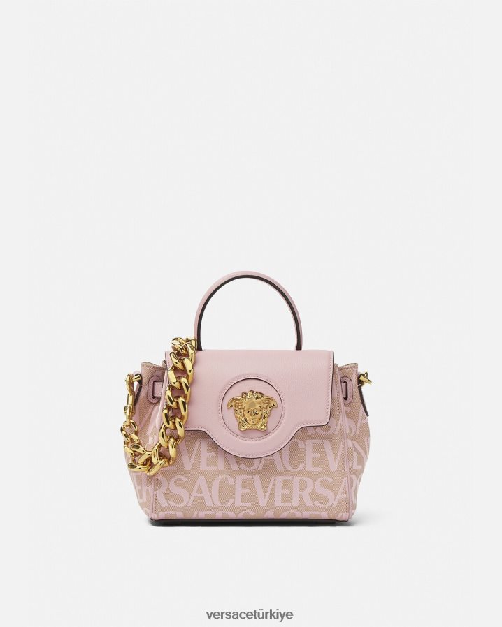 Versace allover la medusa küçük çanta kadınlar pembe ve baskı çanta B0HHR8326