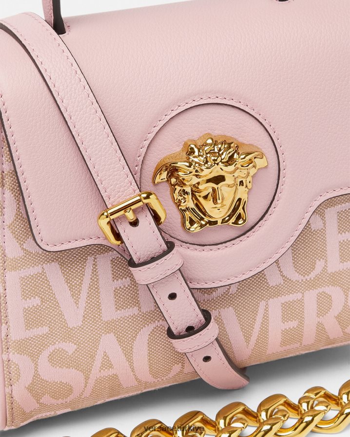 Versace allover la medusa küçük çanta kadınlar pembe ve baskı çanta B0HHR8326